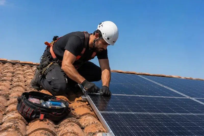 Maintenance et monitoring de panneaux solaires à Lens-Lestang